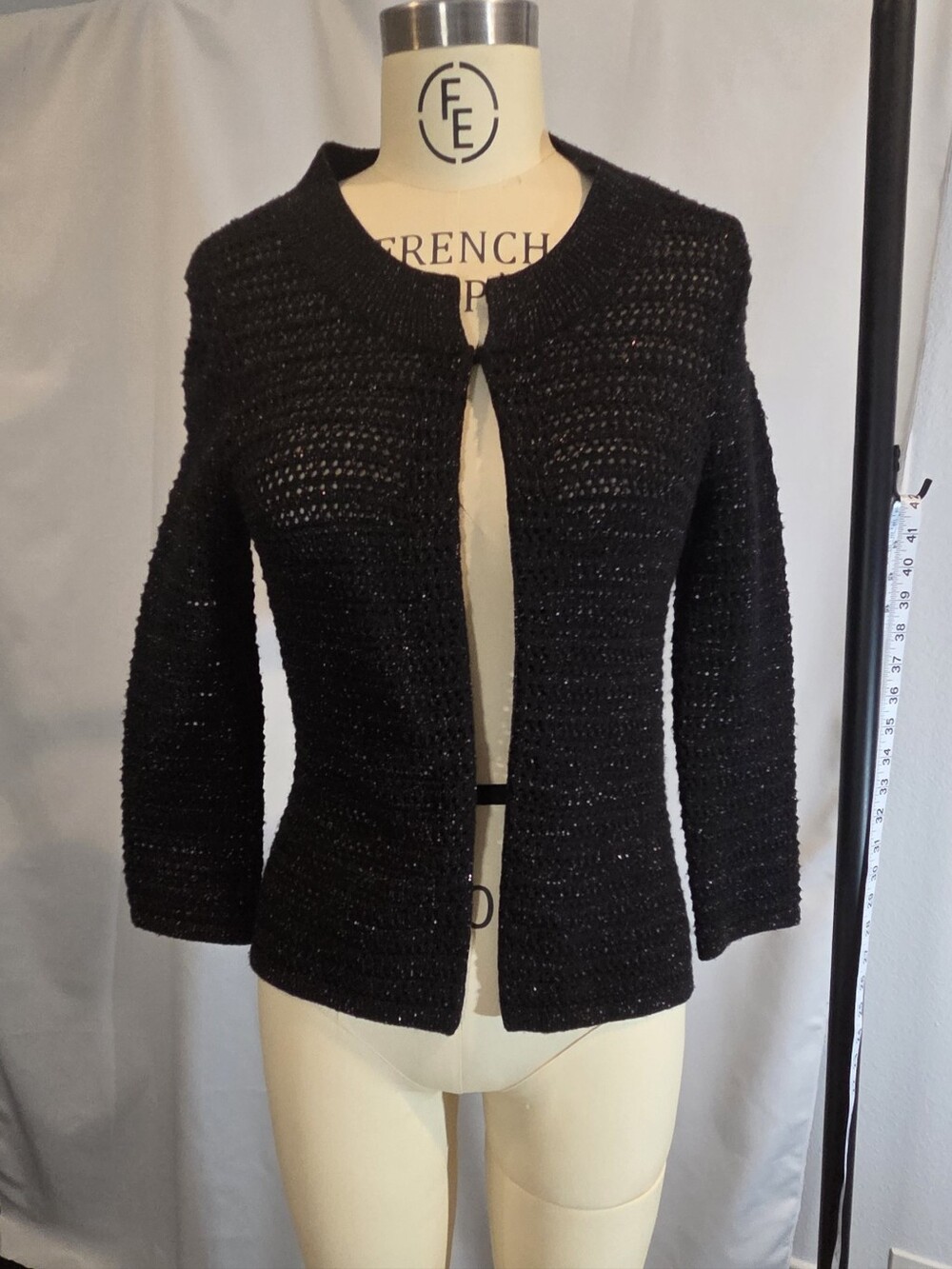 Banana Republic open-knit metallic shimmer cardigan
